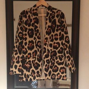 Cheetah Print Blazer